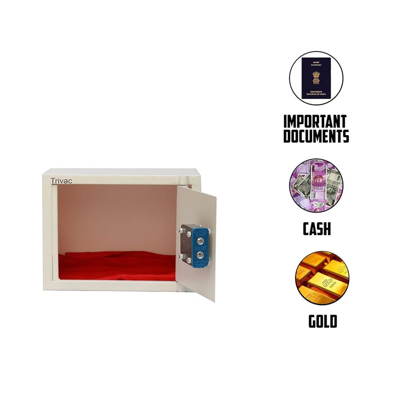 TRIVAC Mechanical SafeLocker Intelligent Deposit SafeLocker for Cash Money Jewelry Document Cabinet SafeSteel Household Mini SafeSafety lockerKey Locker for HomeOfficeHotelProfession Institutes - Image 4
