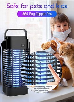 POWER 2025 New Style Mosquito Killer Lamp Bug Zapper, Electric Fly Insect Killer with 18W Physical UV Light,  Powerful High Voltage, Non-toxic Electronic Pest Control Fly Traps Handmade,The best killer of mosquitoes and flying insects  - Image 2