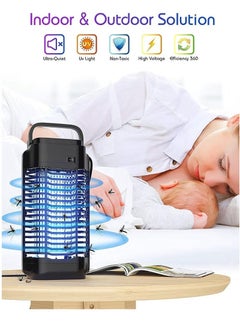 POWER 2025 New Style Mosquito Killer Lamp Bug Zapper, Electric Fly Insect Killer with 18W Physical UV Light,  Powerful High Voltage, Non-toxic Electronic Pest Control Fly Traps Handmade,The best killer of mosquitoes and flying insects  - Image 3
