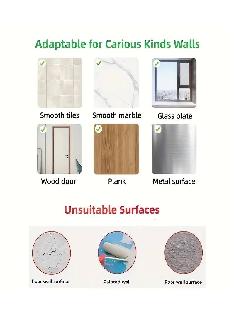 Self-Adhesive Toilet Paper Holder - White, Drill-Free Installation, Modern Design, Ideal for Kitchen and Bathroom - Image 5