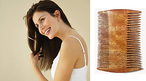 BOXO Hair Fall And Dandruff Control Double Sided Neem Wood Comb For Men And Women Pack Of 1 - Image 1