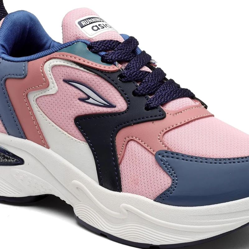 Asian Stylish Baby Pink Sneakers for Women and Girls