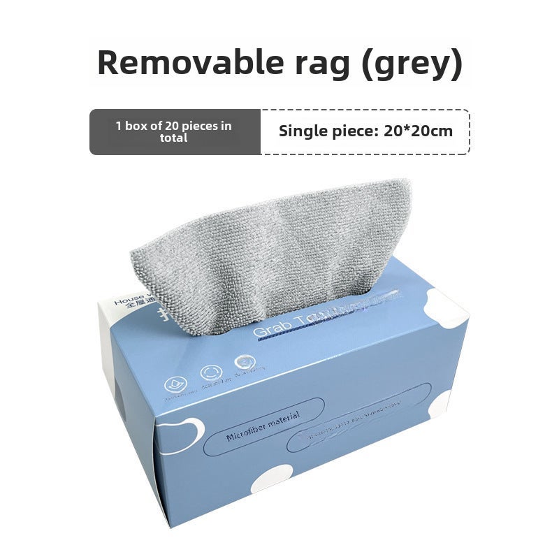 Dual-Use Microfiber Cleaning Cloths for Kitchen Boxed 20*20 gray 20