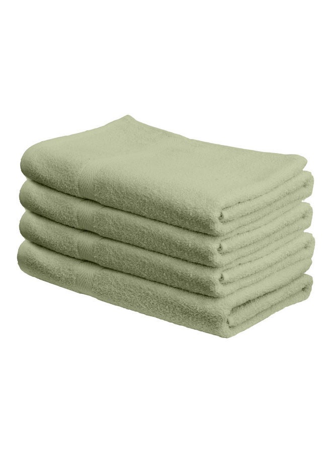 4-Piece  Fast Absorbent Bath Towel Set Sage Green 70 x 140cm - Image 1