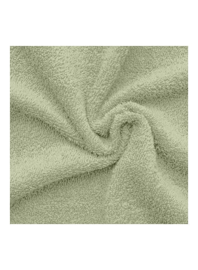4-Piece  Fast Absorbent Bath Towel Set Sage Green 70 x 140cm - Image 4