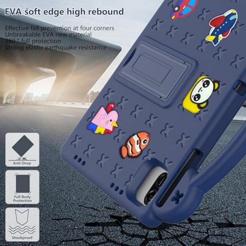 Case for Honor Pad X8b 11 2026: Blue Lightweight Shockproof Full Body Protective Cover with Handle Stand and Shoulder Strap Kickstand - Image 5