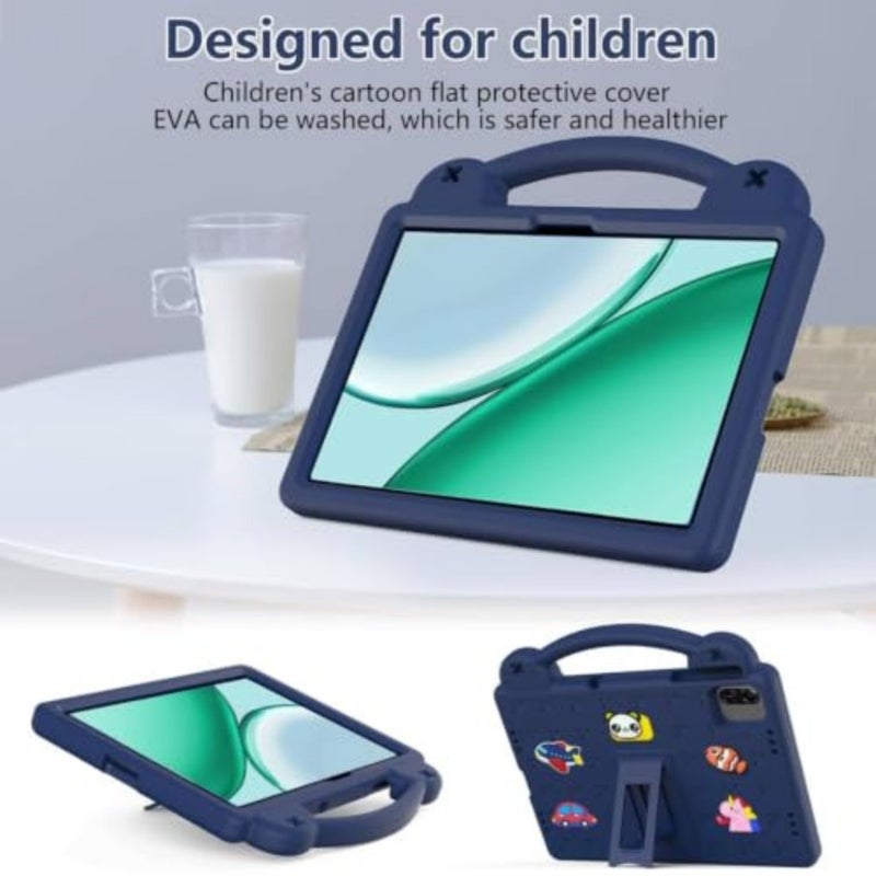 Case for Honor Pad X8b 11 2026: Blue Lightweight Shockproof Full Body Protective Cover with Handle Stand and Shoulder Strap Kickstand - Image 2