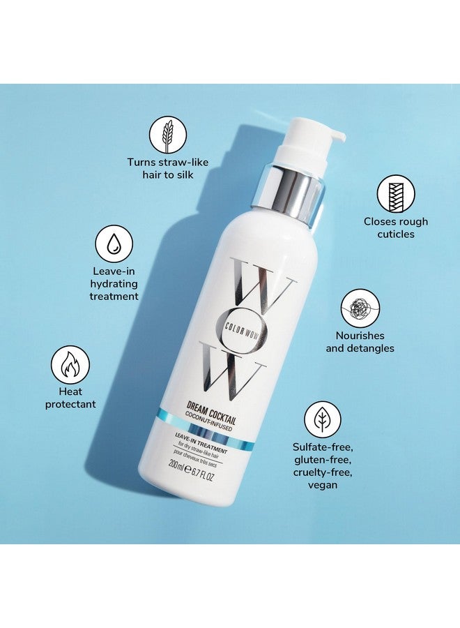 كولور واو علاج COLOR WOW Dream Cocktail بجوز الهند يُترك على الشعر - شعر حريري، ناعم، خالٍ من التجعد | مُعزز لتجفيف الشعر بالمجفف + حماية من الحرارة - Image 2