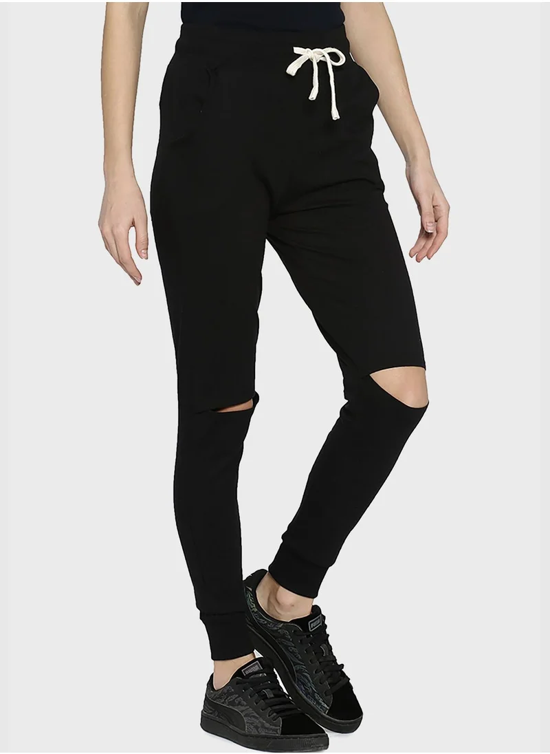 Campus Sutra Elastic Waist Jogging Pant