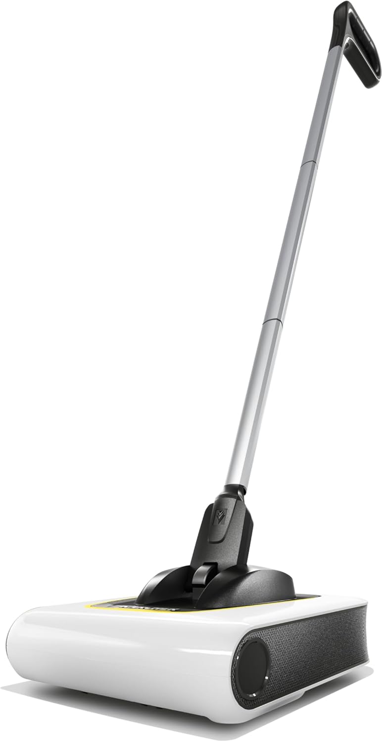 Kärcher KB 5 Electric Floor Sweeper Broom, for Carpets, Hardwood Floors and Tiles, Lightweight and Cordless, Ideal for Fur, Hair, Dirt & Dust - Image 1