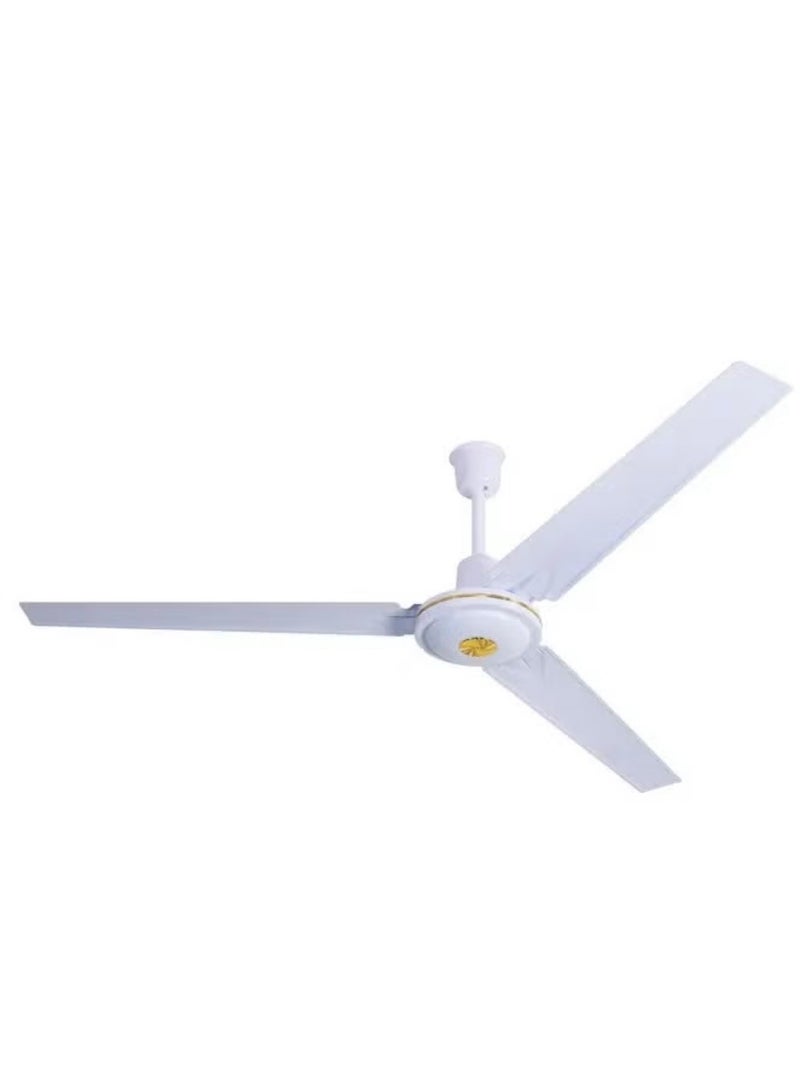 REFURA 56" Inch 3 Blade Ceiling Fan with Speed Regulator 75 Watts White RE-712 - Image 1