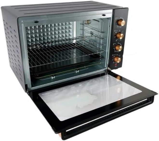 AFRA Electric Oven Toaster, 55L, 1900w Convection Rotisserie & Oven Lamp, 4 Knobs Tray, Rack, Handle, 7-Functions control, Adjustable Thermostat 70 to 250C, AF-5519OTBK, 2-Year Warranty - Image 3