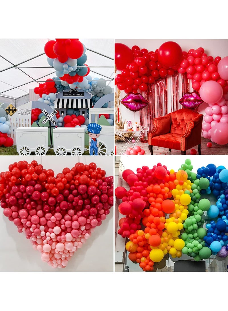 129pcs Red Balloons Different Sizes 18 12 10 5 Inch for Garland Arch, Premium Red Latex Balloons for Birthday Party Wedding Valentine's Day Baby Shower Party Decoration - Image 5