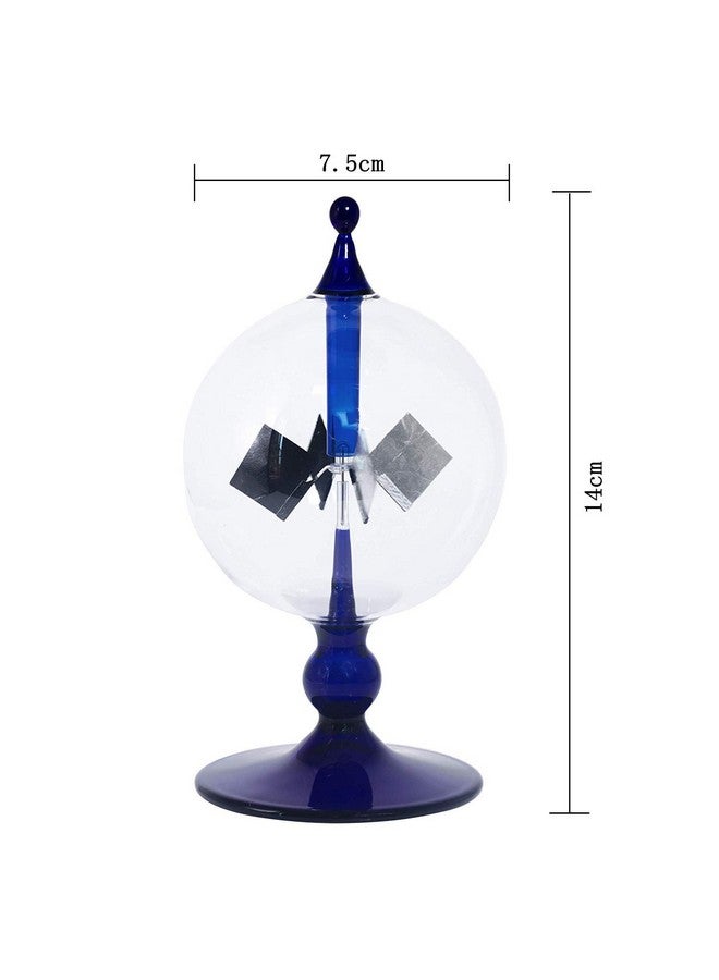 DORAMI Blue Solar Power Radiometer Sun Light Energy Crookes Spinning Vanes Windmill Gift Home Desk Decoration - Image 2