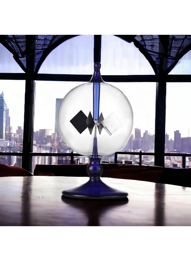 DORAMI Blue Solar Power Radiometer Sun Light Energy Crookes Spinning Vanes Windmill Gift Home Desk Decoration - Image 4