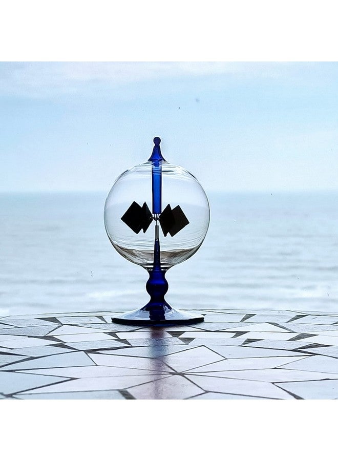 DORAMI Blue Solar Power Radiometer Sun Light Energy Crookes Spinning Vanes Windmill Gift Home Desk Decoration - Image 3