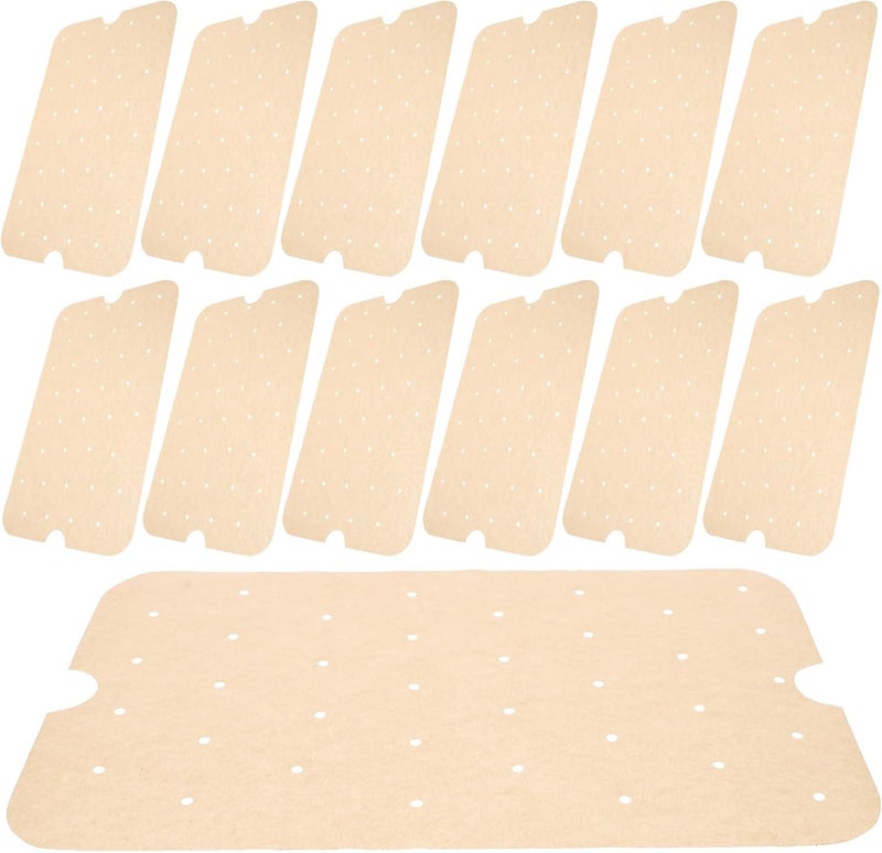100pcs Air Fryer Baking Paper Liners Non-stick Oil-absorbing Parchment Sheets Heat-resistant Disposable Kitchen Baking and Barbecue Paper - Image 1
