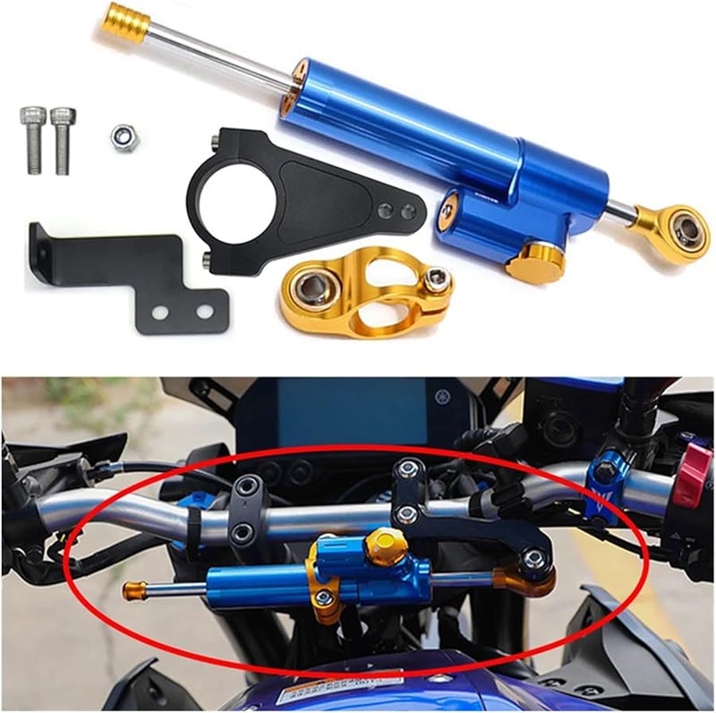 حامل مثبت مخمد توجيه دراجة نارية حمراء CNC لـ Yamaha YZF R6 2006-2011 - Image 4