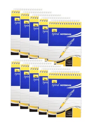 10-Piece A7 Pocket Size Spiral Notebook 70 Sheets - pzsku/Z39D7DE110B1CBB75C656Z/45/_/1675093528/29dd89ac-33af-4da6-b4e6-00949480606e