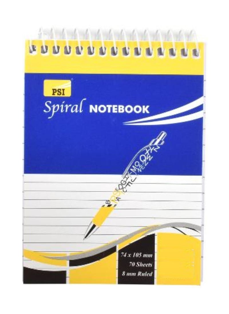 Psi 10-Piece A7 Pocket Size Spiral Notebook 70 Sheets  - Image 2