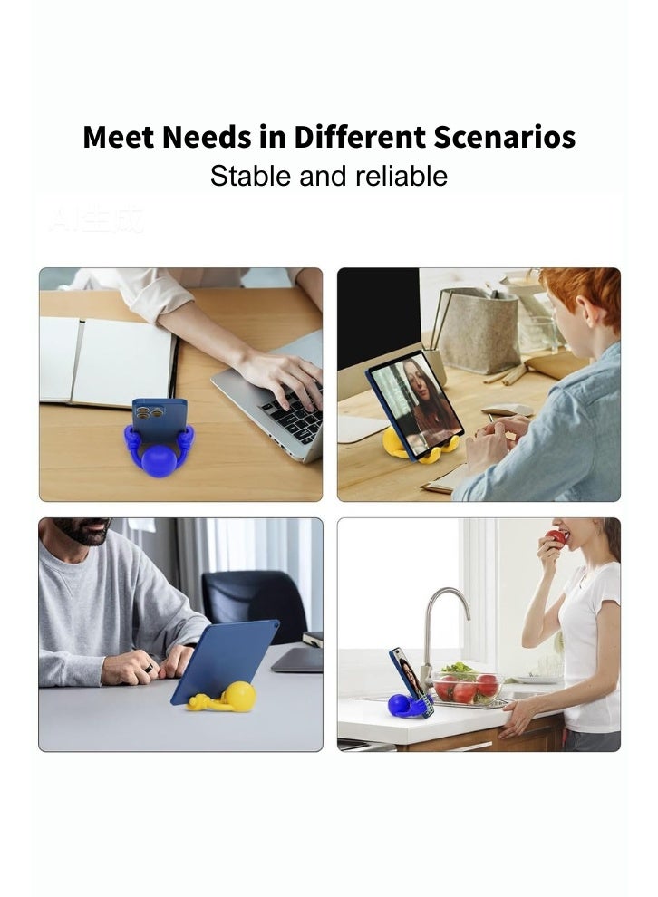 Multi-functional Desktop Phone Stand,Cell Phone Supports,phone holder, 360° Adjustable, Smiley Face/Thumbs-Up Style, Free Switching Between Landscape and Portrait Modes, Hands-Free - Image 5