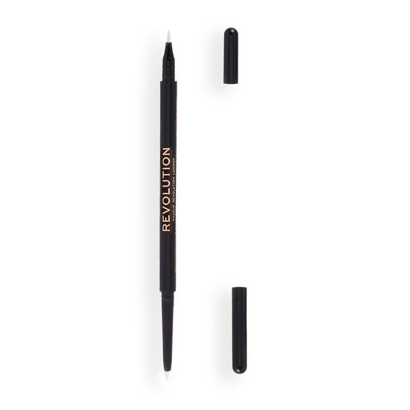 Revolution Dual-Ended Felt & Kohl Eyeliner – White - Image 1