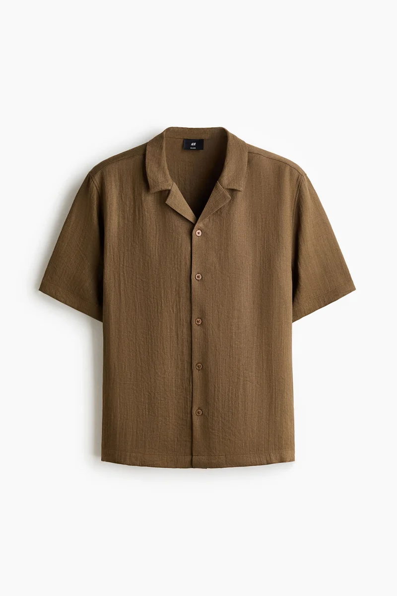 H&M  Relaxed Fit Resort shirt for Men | Best Price UAE