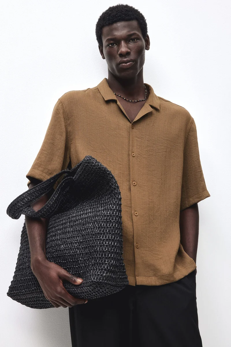 H&M  Relaxed Fit Resort shirt for Men | Best Price UAE