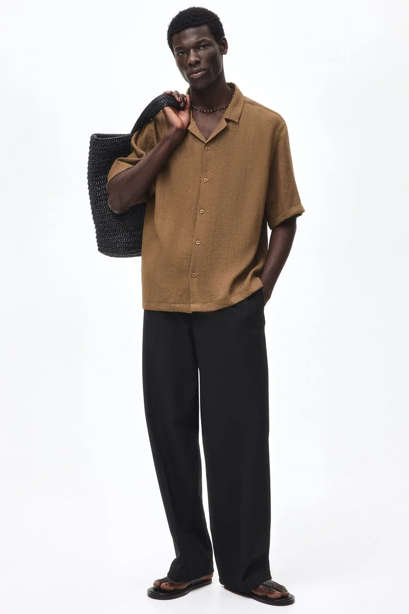 H&M  Relaxed Fit Resort shirt for Men | Best Price UAE