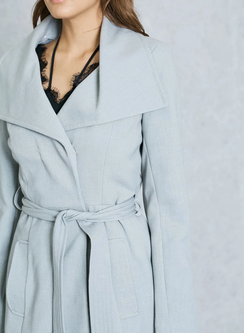 Miss Selfridge Belted Wrap Coat