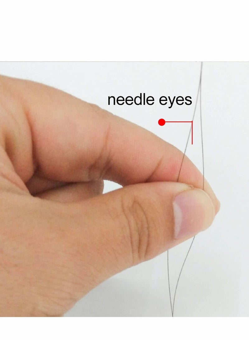 NIBEMINENT Beading Needles, 6 Sizes Beads Needles Big Eye Collapsible Set for Jewelry Making with Needle Bottle 18 Pieces - Image 2