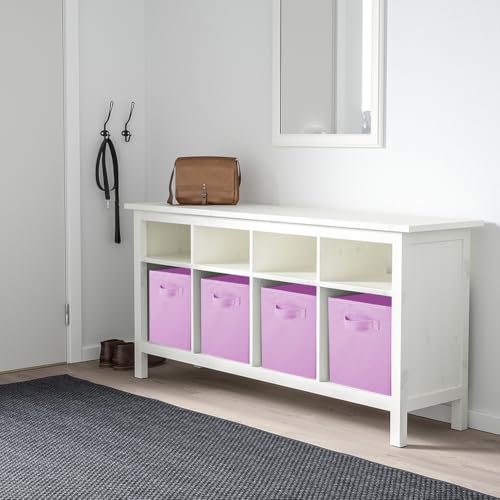 PowerKing Collapsible Storage Cubes with Handles, Fabric Foldable Bins for Closet Shelves, Durable Organization Storage Bins, 10.5'' x 11'' x 10.5'', 6 Pack, Pink - Image 4