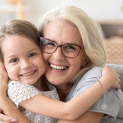 Monily Initial Charm Bracelets for Women Stainless Steel Charm Bracelets for Women Letters K Alphabet Heart Bracelet Jewelry Gifts for Women - Image 3