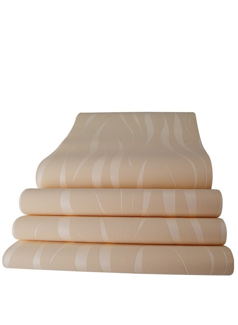 Self-Adhesive 3D Embossed Wallpaper Beige Waterproof Wall Covering Wallpaper Cabinet Furniture Countertop Shelf Liner Wall Paper - Image 2