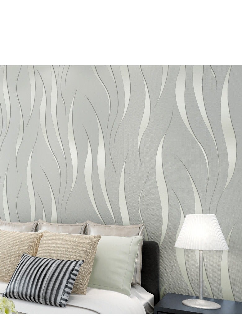 Self-Adhesive 3D Embossed Wallpaper Beige Waterproof Wall Covering Wallpaper Cabinet Furniture Countertop Shelf Liner Wall Paper - Image 5