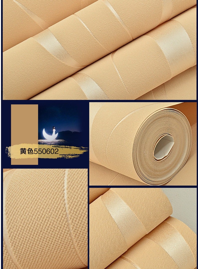 Self-Adhesive 3D Embossed Wallpaper Beige Waterproof Wall Covering Wallpaper Cabinet Furniture Countertop Shelf Liner Wall Paper - Image 4