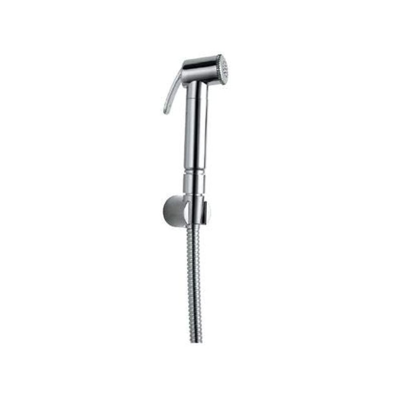 Jaquar Polyvinyl Chloride Chrome Hand Shower (Health Faucet) With 8Mm Dia 1.2 Meter Long Flexible Tube And Wall Hook, Silver - Image 5