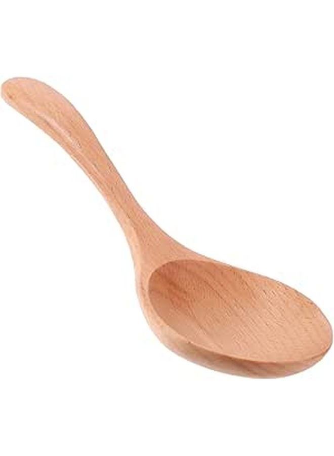 Small Beech Wood Duckbill Spoon Kitchen Cooking Stirring Serving Ladle - Image 1