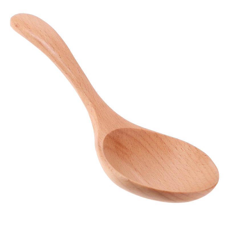Small Beech Wood Duckbill Spoon Kitchen Cooking Stirring Serving Ladle - Image 2