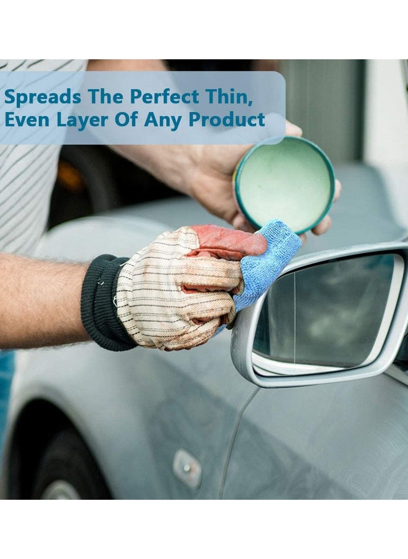 SYOSI - 8 Microfiber Applicator Pads, Microfiber Sponges, Car Wash Pads, Cleaning Pads, Great for Applying Waxes, Sealants and Other Conditioners - Image 1