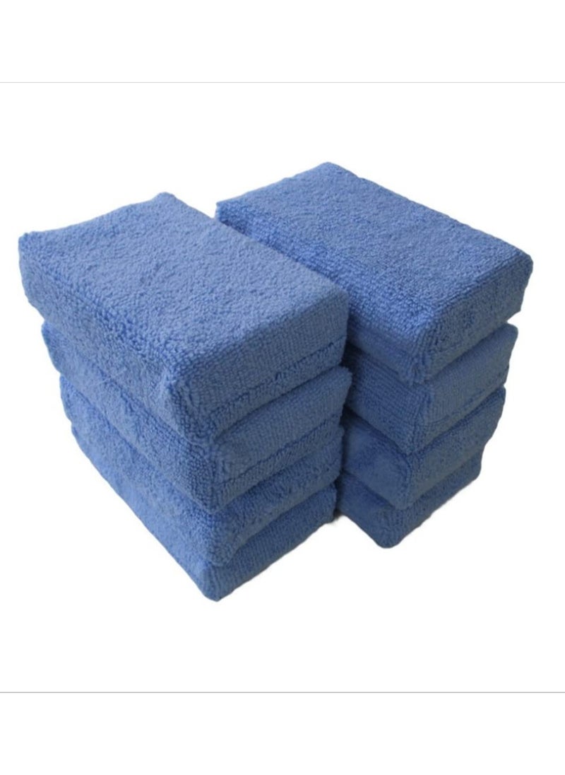 SYOSI - 8 Microfiber Applicator Pads, Microfiber Sponges, Car Wash Pads, Cleaning Pads, Great for Applying Waxes, Sealants and Other Conditioners - Image 1