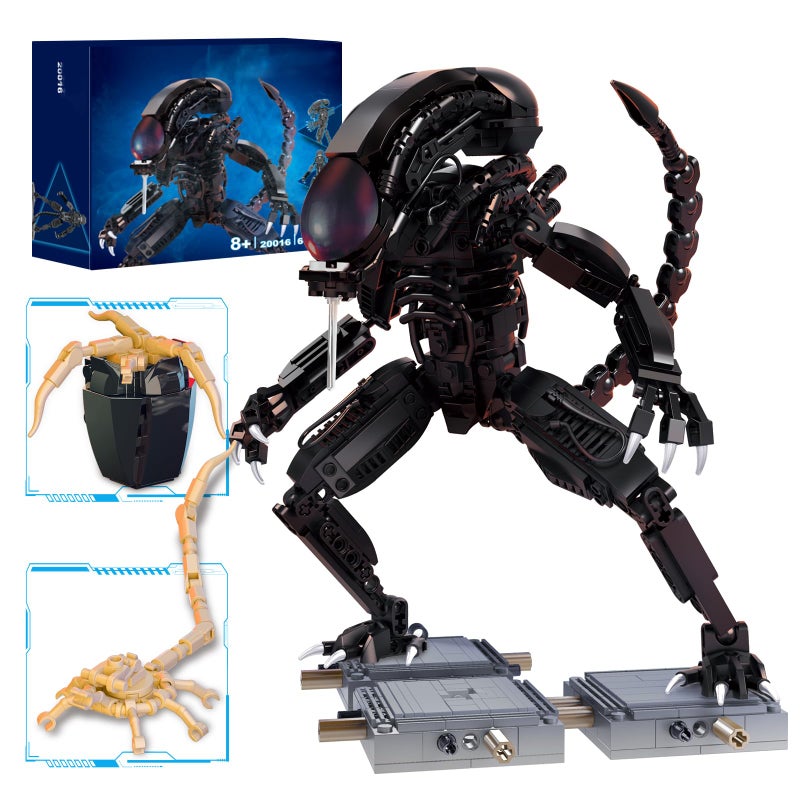 CHUANGPIN Xenomorph Action Figure Toy Building Set Compatible with Lego for AdultsCool Scary Toys Gifts for Boys and Girls 814 Years Up 687 pcs - Image 3