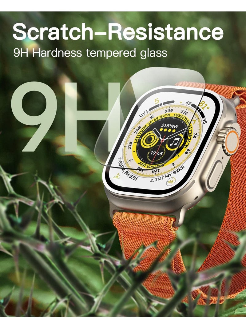 Jetech Screen Protector for Apple Watch Ultra 49mm Tempered Glass, HD Clear 3 Pack - Image 4