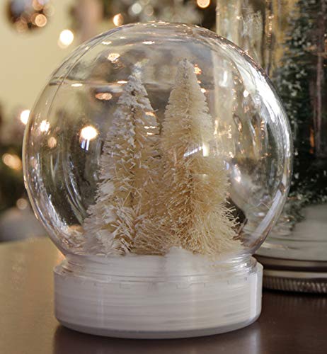 Creative Hobbies 4 Inch (100Mm) Diy Snow Globe Water Globe - Clear Plastic With Screw Off Cap | Perfect For Diy Crafts And Customization - Image 5