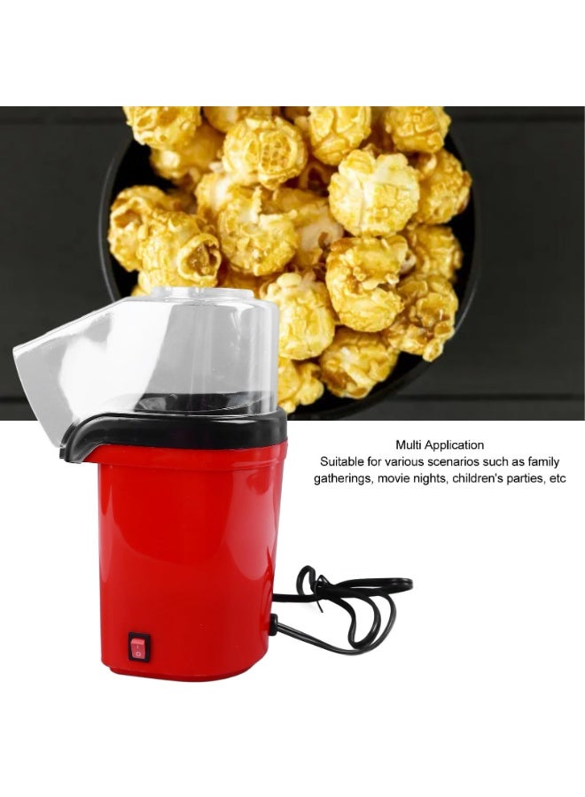 Bukela Hot Air Popcorn Popper, Mini Electric Popcorn Maker with Measuring Cup, No Oil Electric Popcorn Machine, 95% Popping Rate, 3 Min Homemade Popcorn, for Kids Adults, Home, Party - Image 4
