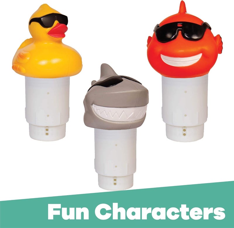 GAME 4002 Derby Duck, 3 Inch Chlorine, Five Tablet Capacity Above-or Inground Pool Use, Adjustable Dispensing Rate - Image 5