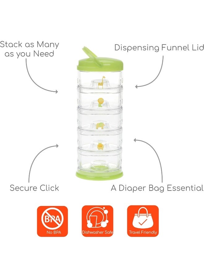Innobaby Packin' Smart Stackable and Portable Storage System for Formula, Baby Snacks and More - Image 2