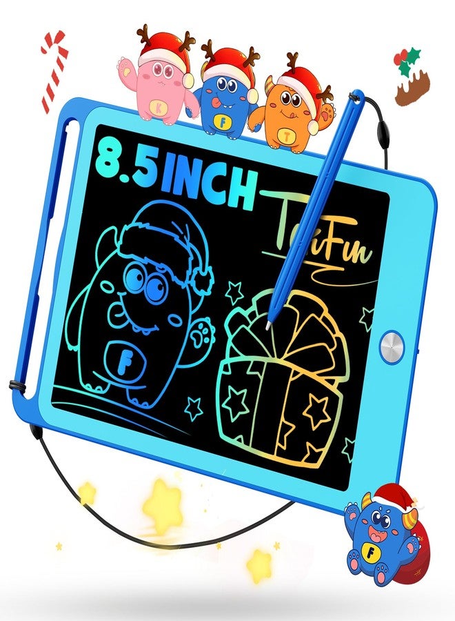 TEKFUN LCD Writing Tablet for Kids, Doodle Board Drawing Board Reusable Drawing Tablet with Lanyard, Educational Kids Toddler Toys Birthday Gift for Boys Girls 3-12 Years Old (6”W x 8.8“H Blue) - Image 1