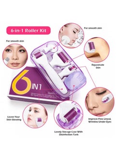 6 In 1 Derma Roller Kit For Face And Body