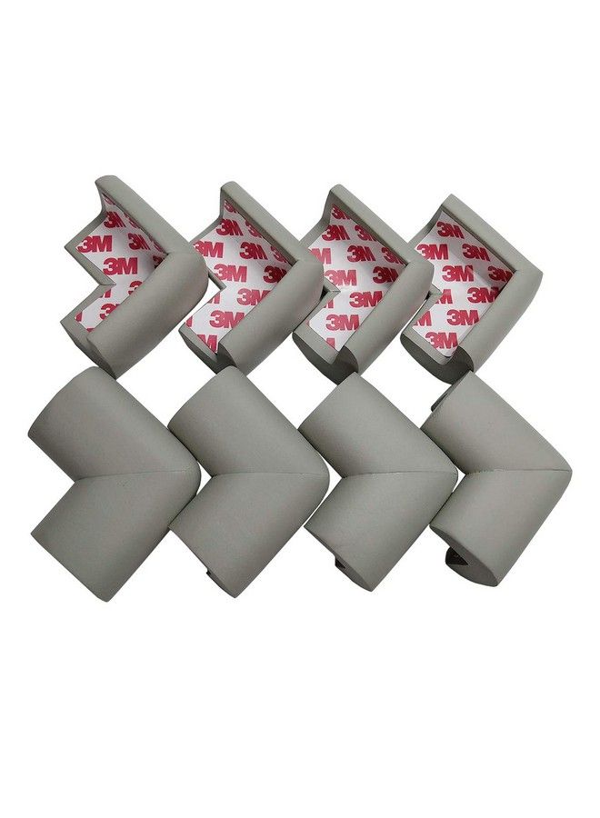 AnFun Corner Protector Baby Proof ; Corner Guard Child Safety For Babies Toddlers Kids ; Foam Corner Covers For Furniture Table Desk ; 8 Pack (Grey) - Image 1